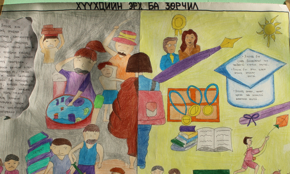 Хүүхдийн эрхийн конвенцын өдөр болон ДОХ-ын эсрэг өдрийг тохиолдуулан Хүний эрхийн үндэсний комисс, Булган аймгийн Шүүх, Эрүүл мэндийн газартай хамтран "Хүүхдийн эрх бидний ирээдүй" сэдэвт зурагт хуудасны уралдаан зохион байгууллаа.
Уралдаанд  6 сумын 75 хүүхдийн 17 бүтээл ирснээс 
Рашаант сумын Б.Батцэцэг, Ч.Халиунаа, Э.Ногоондарь, О.Номуунгэрэл нарын бүтээл тэргүүн байр эзэлж,
Булган сумын Э.Халиунаа, Э.Ариунтуяа нарын "Хөшгийг нээ" 
Булган сумын 1-р сургуулийн "Scream" багийн бүтээлүүд удаах байруудыг эзэллээ.
Уралдаанд оролцсон нийт хүүхдүүддээ баярлалаа.